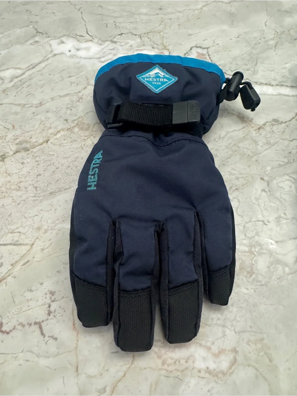Hestra kids Navy Winter Ski Gloves - Size 5